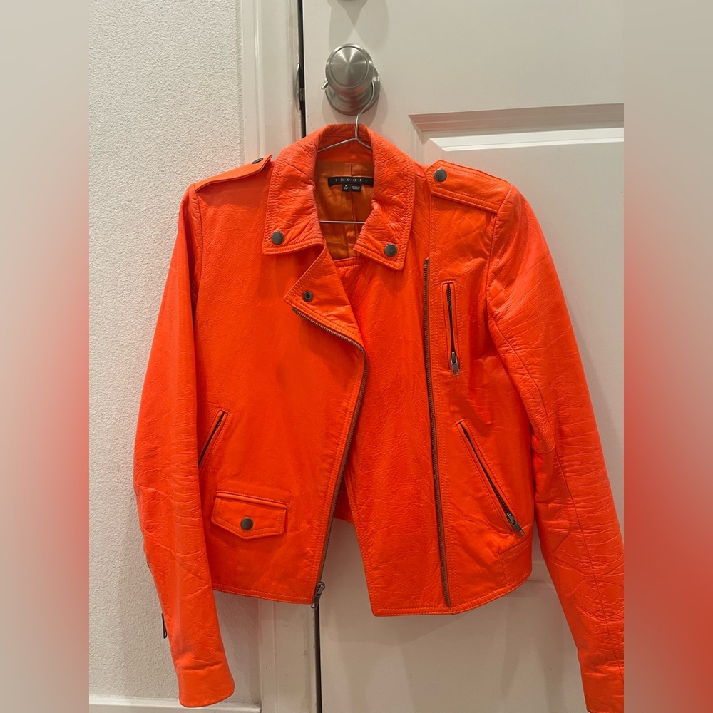 Theory (P, xs) rider jacket /lamb leather / gently used